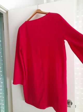 Vestido Zara fucsia talla xl