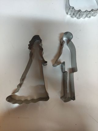 Cortadores de galletas motivo boda