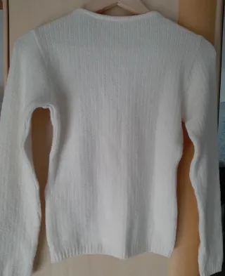 Jersey de mujer manga larga cuello pico
