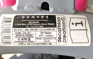 Stepper Idraulico DOMYOS ST270 Rosa Grigio Max 100