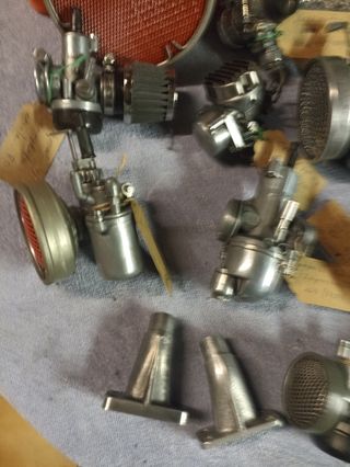 Carburadores motos Amal 
Dellhorto. Filtros etc