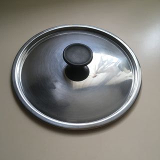 Lotto 5 coperchi pentole vetro e acciaio