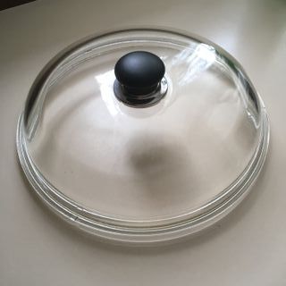 Lotto 5 coperchi pentole vetro e acciaio