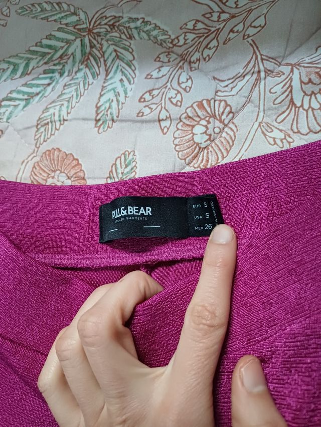 Pantalón de campana morado