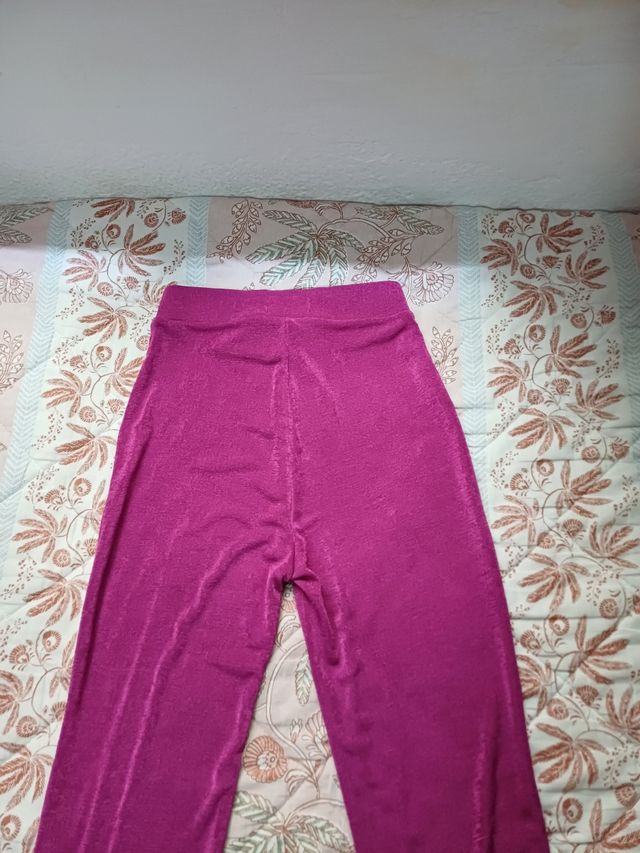 Pantalón de campana morado