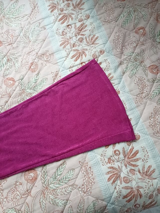 Pantalón de campana morado