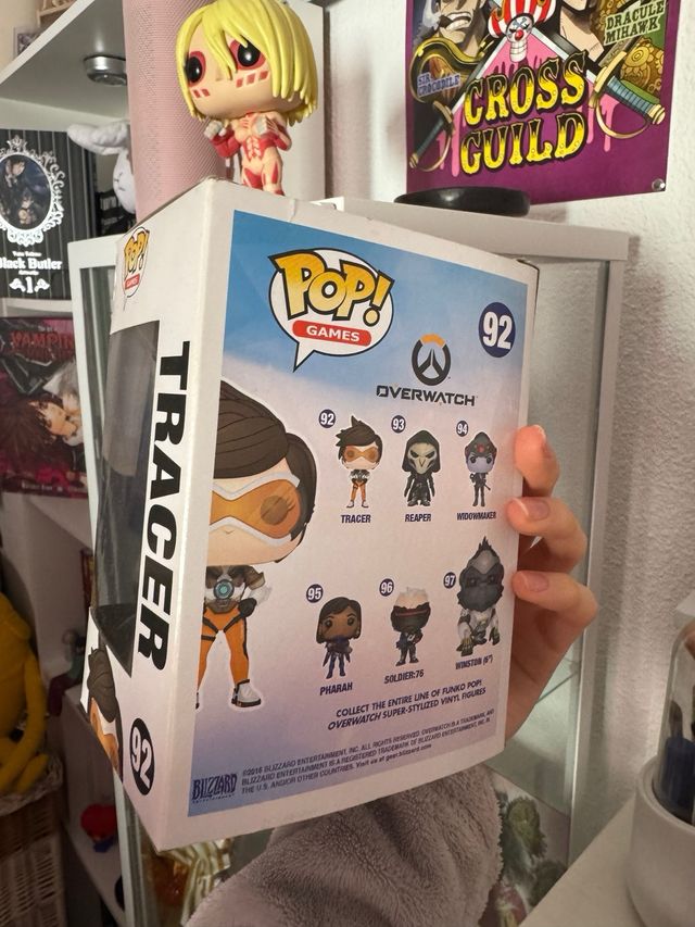 Funko pop set overwatch Tracer y Mercy