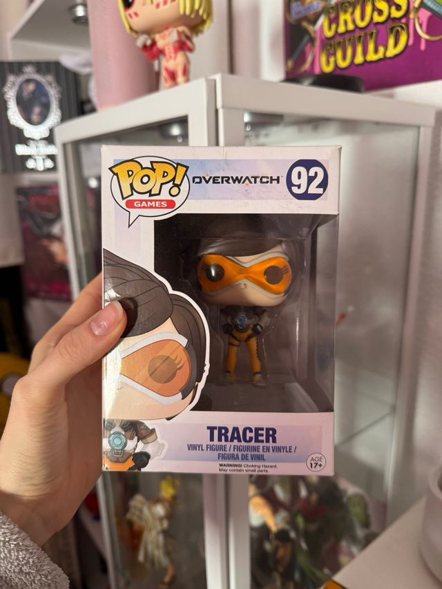 Funko pop set overwatch Tracer y Mercy