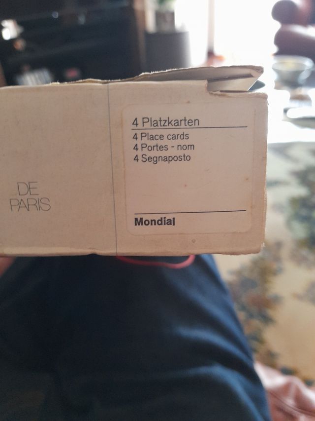 Segnaposto porcellana pierre cardin