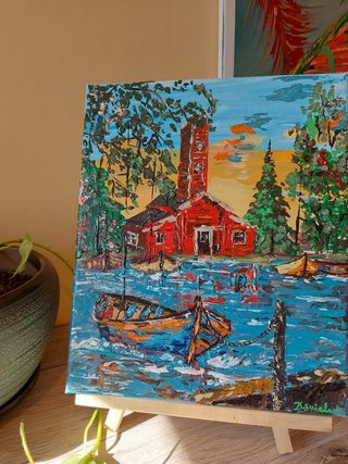 Quadro su tela in acrilico 25x30