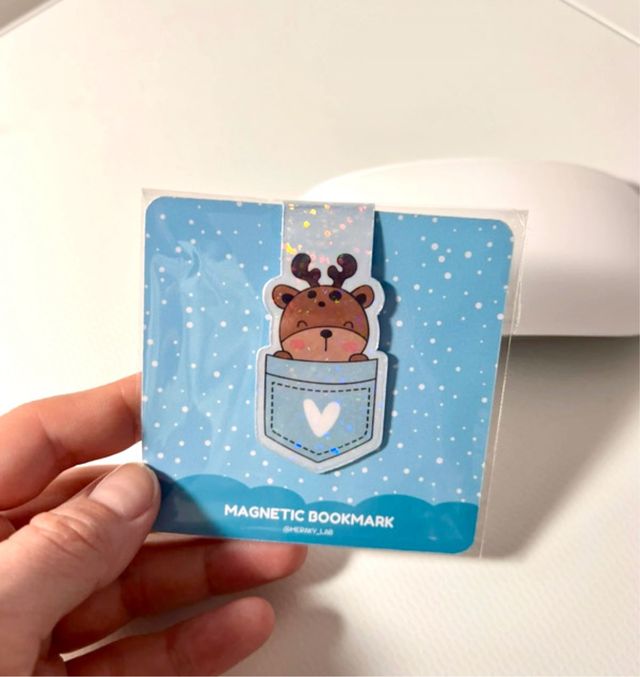 Segnalibro magnetico renna