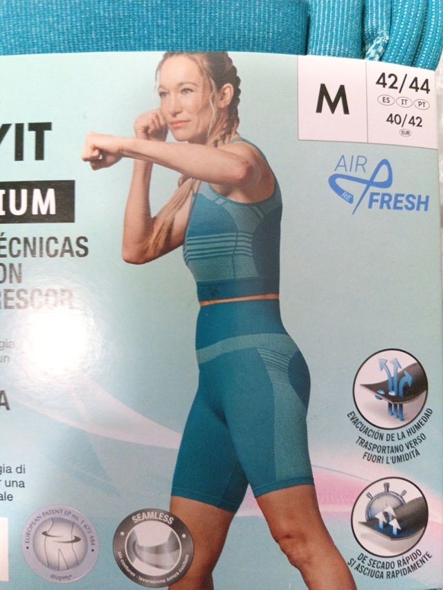 Mallas técnicas cortas azules Talla M