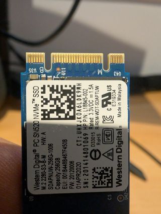Disco duro WD M.2 NVMe 2280 - 256GB