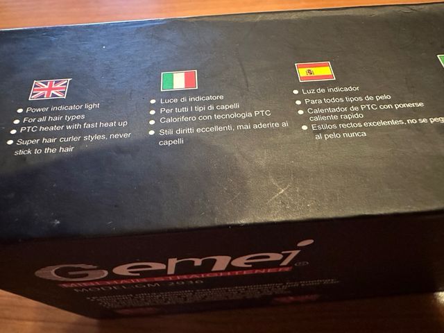 Mini piastra per capelli da viaggio