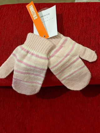 Manoplas guantes niña NUEVOS lana