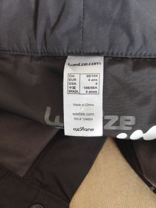 Pantalón nieve niño
