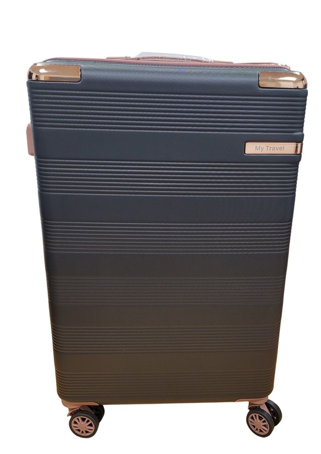 Maleta mediana negro antracita 40 x 66 x 26