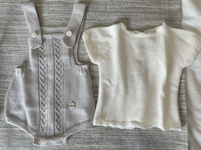 Peto bebé y camisa interior Felicia Perlé 0/1 mes