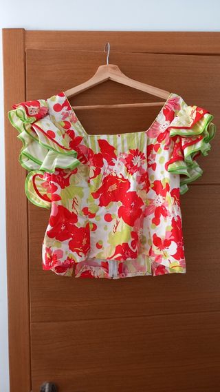 Traje de flamenca rociero