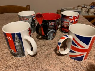 Set 5 tazze Inglesi 