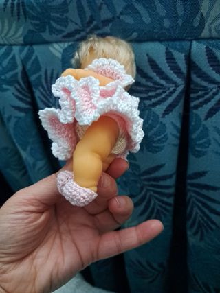 Traje flamenca crochet muñeca barriguita
