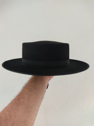Sombrero cordobés negro 54'5cm