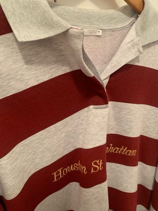 Sudadera polo rayas