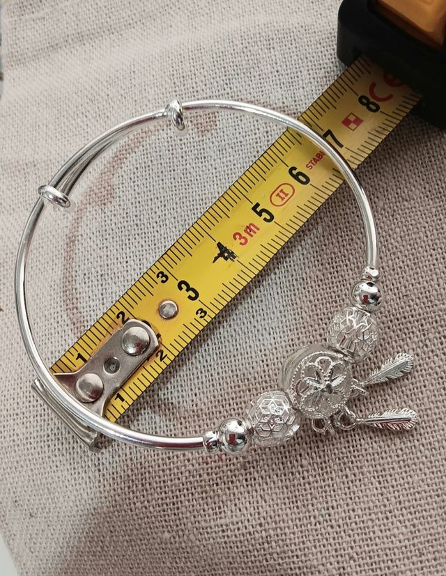Pulsera rigida atrapasueños plata.oferta hoy