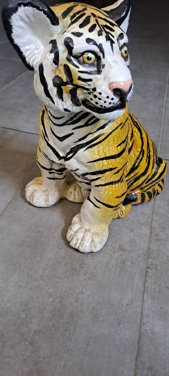 Tigre in ceramica h. 40 cm
