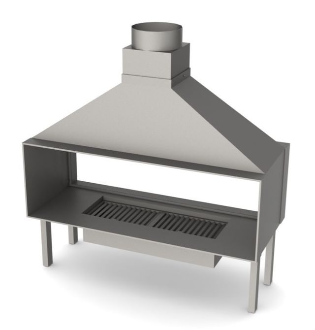 Hogar de leña doble cara 2m VERODESIGN