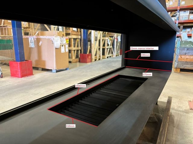 Hogar de leña doble cara 2m VERODESIGN