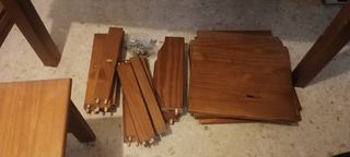 Conjunto mesa y seis sillas