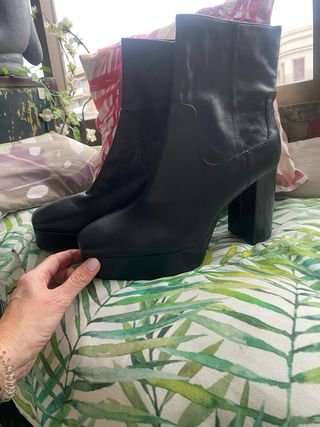 Botines a estrenar Zara de piel negros talla 41