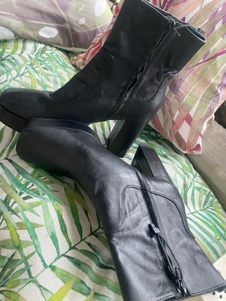 Botines a estrenar Zara de piel negros talla 41