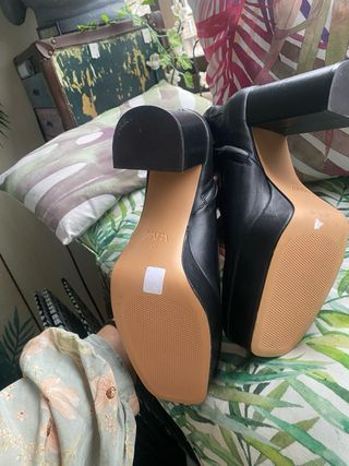 Botines a estrenar Zara de piel negros talla 41
