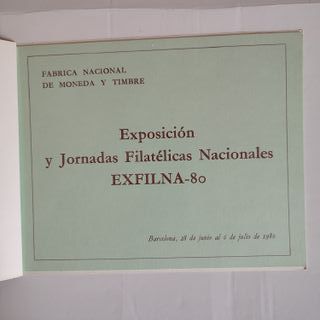 Álbum con sellos EXFILNA-80 (Barcelona, 1980)