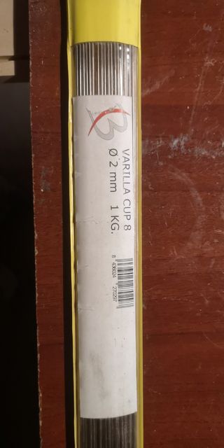 Varilla soldar metales plate 2mm