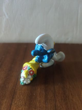 Figura PVC Pitufo Cosecha 1980