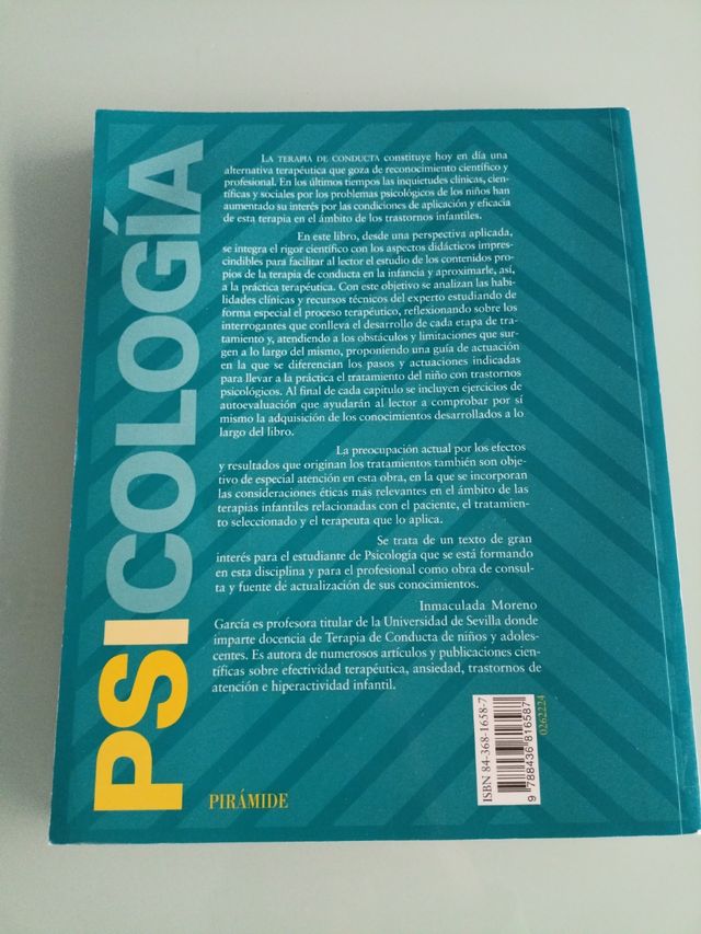 Terapia de conducta en la infancia (Psicologia) (Spanish Edition)