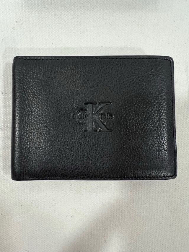 Cartera negra hombre Calvin Klein nueva y regalo