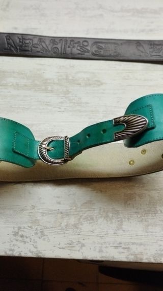 Cinto mujer cuero vintage 