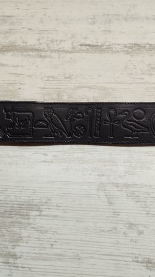Cinto mujer cuero jeroglíficos 