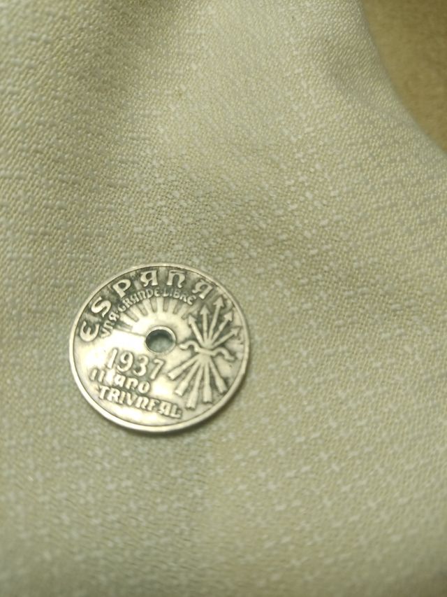 Moneda 1937 25 céntimos
