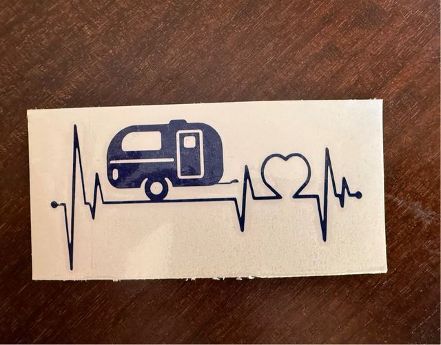 Vinilo linea vida caravana