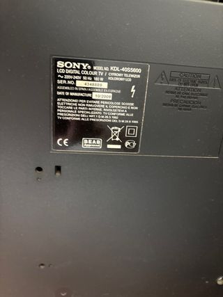 Sony Bravia 40” NO ENCIENDE, URGE VENTA