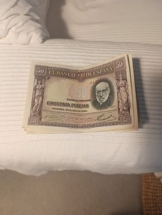 Billetes antiguos 50 ptas 1935
