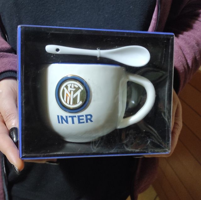 Tazzone FC Inter con cucchiaino originale nuova.