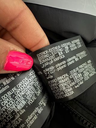 anorak largo térmico Zara