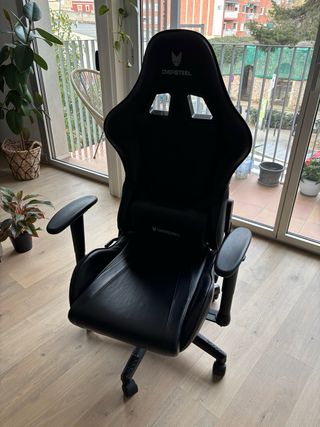 Silla oficina piel negra