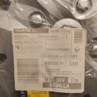  3 tapacubos originales Renault Clio 16" pulgadas